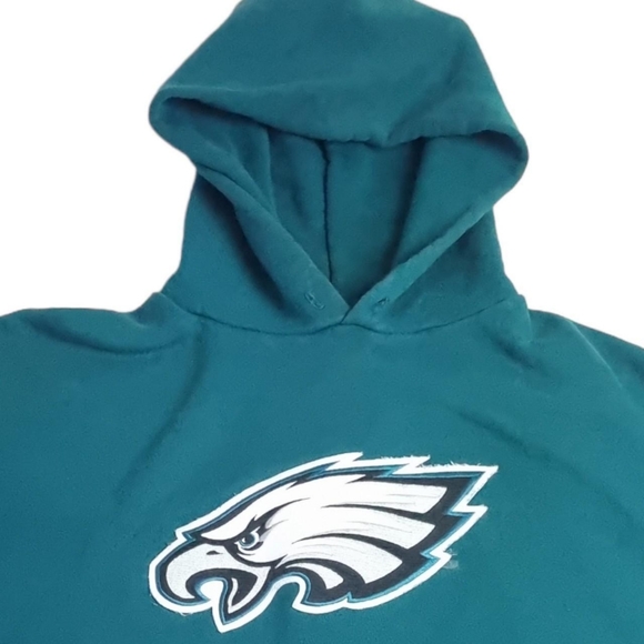 Vintage NFL Philadelphia Eagles USA Hoodie Midnight Green Mens Size XL. - Picture 3 of 4